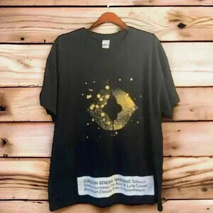 OPTIMO Cigarillos T-Shirt XL  Cigar Mens Black Short Sleeve black Tee